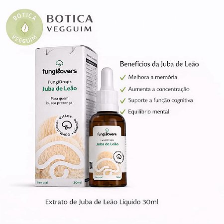 Extrato Juba De Leao - (Hericium erinaceus) 30ml
