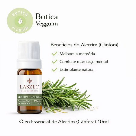 Óleo Essencial Alecrim Cineol 10ML