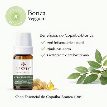 Óleo Essencial de Copaíba Branca GT Brasil 10ML