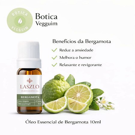 Óleo Essencial de Bergamota GT Brasil 10ML