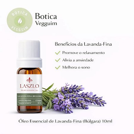 Óleo Essencial de Lavanda Bulgária 10ML