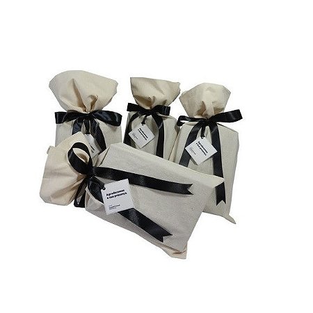 Saco de Algodão cru 10x15 - 20 unidades