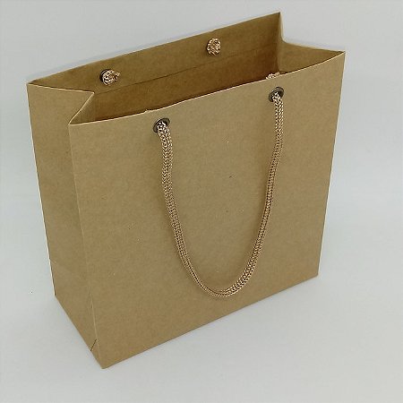 Sacola de Papel Kraft 31.5x10x42cm - 12 unidades