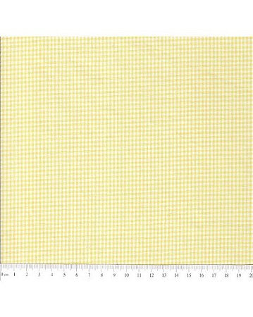 Tricoline Xadrez Fio Tinto Amarelo (1 XM)