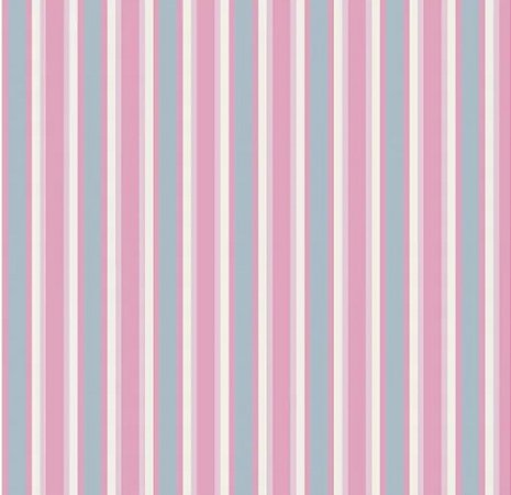 Tricoline Listrado Toscana (Azul com Rosa)