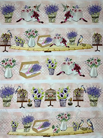 BR148 Barrado Coleção Floricultura com Lavanda