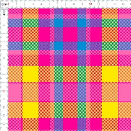 Sarja Impermeável Xadrez Rosa Chique