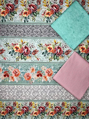Kit Barrado de Faixa Rosas