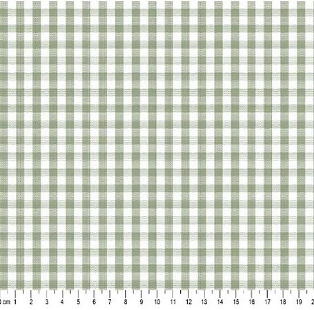 Tricoline Xadrez Fio Tinto Verde Nalva (9 XM)