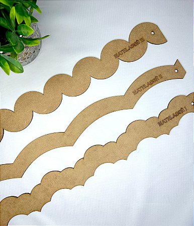 Kit  Régua MDF matelassê (I, II e III)