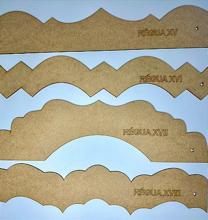 Kit Régua MDF para Barrado 4 (15, 16, 17 e 18)