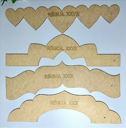Kit Régua MDF para Barrado 7 (27, 28, 29 e 30)