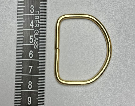 113 - Meia Argola - 38 mm Ouro - 6 unidades