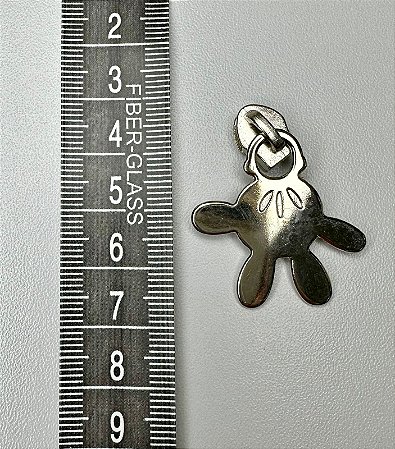 150 - Cursor Mão Mickey - 30 mm Níquel EG2266 - 6 unidades