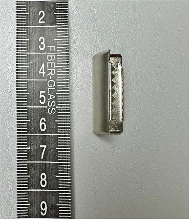 142 - Terminal Zíper Triângulo - 30 mm Níquel EG3835 - 6 unidades