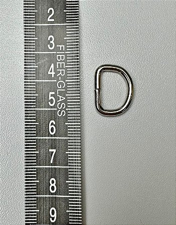 102 - Meia Argola - 13 mm Níquel - 6 unidades