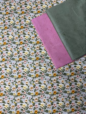 TC009 Kit Tricoline Flowers Vintage