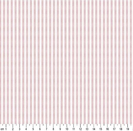 Tricoline Listrado Fio Tinto Rose (médio)