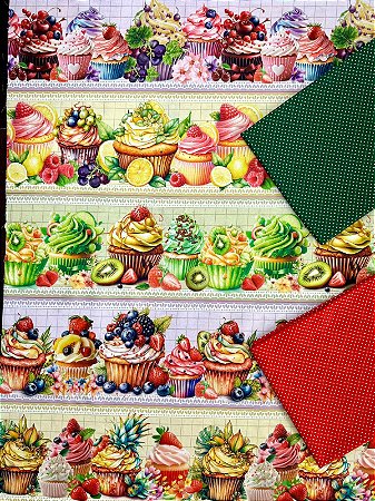 BR013 Kit Barrado Cupcake Frutas
