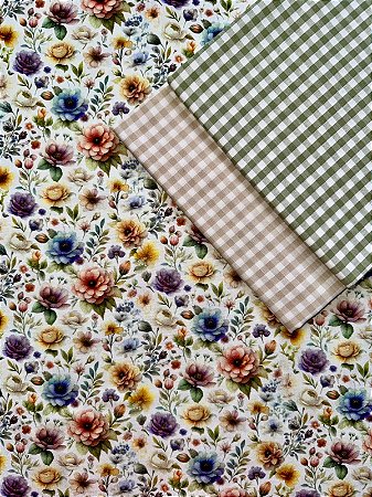 Kit TC001 Tricoline Floral Country