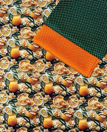 Kit TC081 Tricoline Rodelas de Laranja