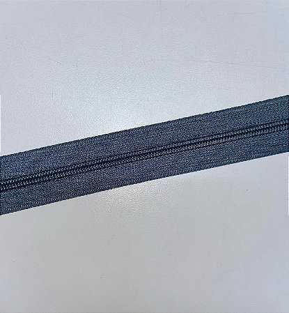 Zíper Nylon N5 (cor cinza escuro ) - 1 metro
