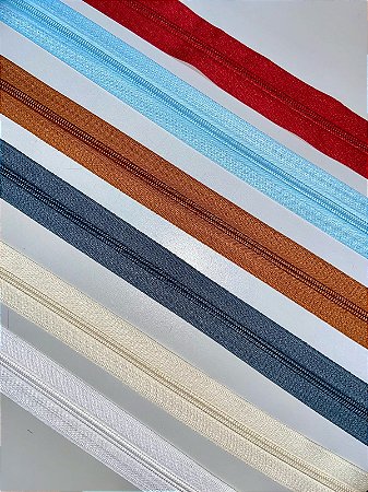 Kit Zíper Nylon N5 (1 metro cada cor)
