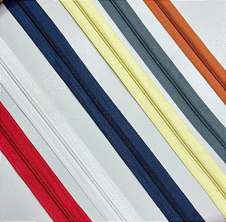 Kit Zíper Nylon N5 (1 metro cada cor)
