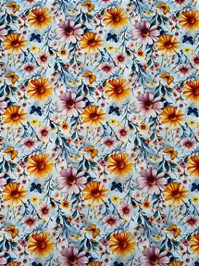 TC021 Tricoline 3D Floral (corte de 160x150)