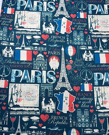 Tc101 Tricoline Relembrando Paris (1,50x1,50)