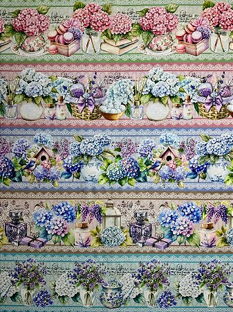 BR245 Barrado Vasos de hortênsia