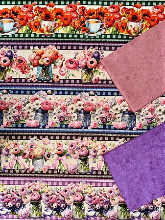 Kit BR312  Barrado Doces flores