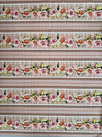 BR328 Barrado Carinho de Pétalas Rosa