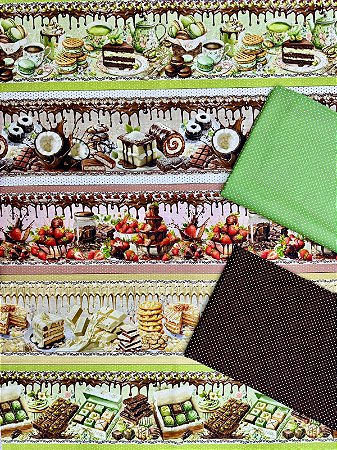 Kit BR332 Barrado chocolate