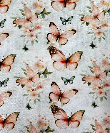 TC175 Tricoline dança das borboletas