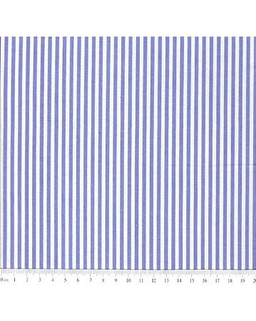 Tricoline Fio Tinto Listrado L227 Azul Royal (1025)