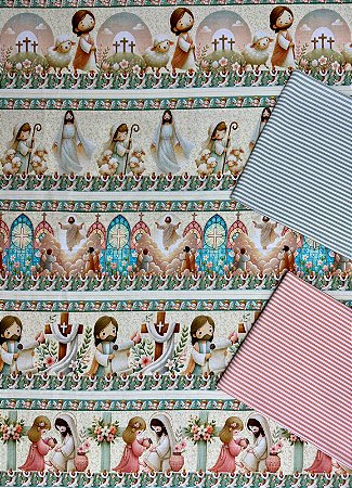 KIT BR354 Barrado Ovelhinhas de Natal