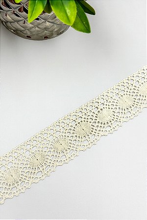 Renda de Algodão Ref: RA009 (Cru)