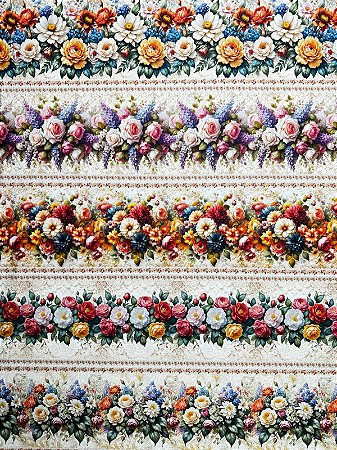 BR366 Barrado Requinte Floral