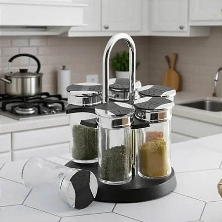 Porta Tempero Bon Gourmet Conjunto 7 Peças P/condimentos Porta Tempero Bon Gourmet Conjunto 7 Peças P/condimentos Novo | 1 vendido Porta Tempero Bon Gourmet Conjunto 7 Peças P/condimentos
