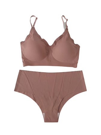 Conjunto sutiã e calcinha - ROSÊ