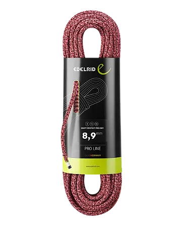 CORDA EDELRID SWIFT PROTECT PRO DRY 8,9 MM -70MT VERMELHO