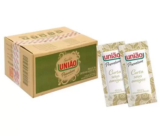 Açúcar em Saché Premium União Caixa com 400 Unidades