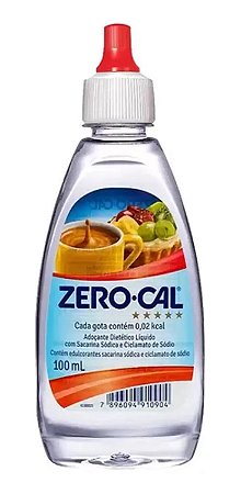 Adoçante Líquido Sacarina Zero Cal 100ml Unidade