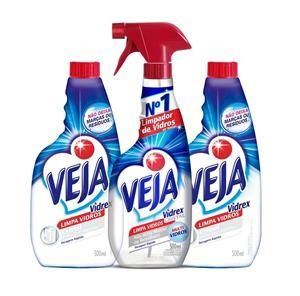 Limpa Vidros 500ml Veja Vidrex Cristal