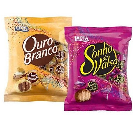 Pacotes Bombom Sonho De Valsa ou Ouro Branco 1Kg