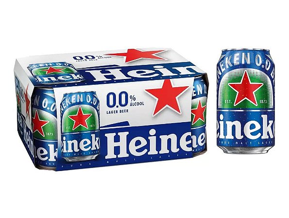 Cerveja Heineken Zero Álcool 350ml PT 12 Latas