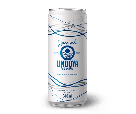 Água Mineral Lindoya Verão Natutal Lata 310ml Caixa c/ 12 un