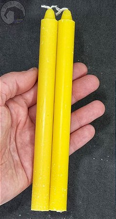 Vela Palito Amarela - Pacote com 2 Velas