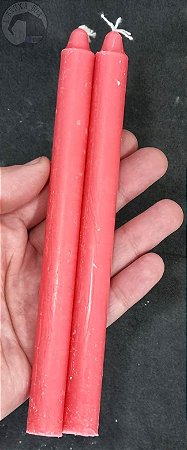 Vela Palito  Rosa - Pacote com 2 Velas